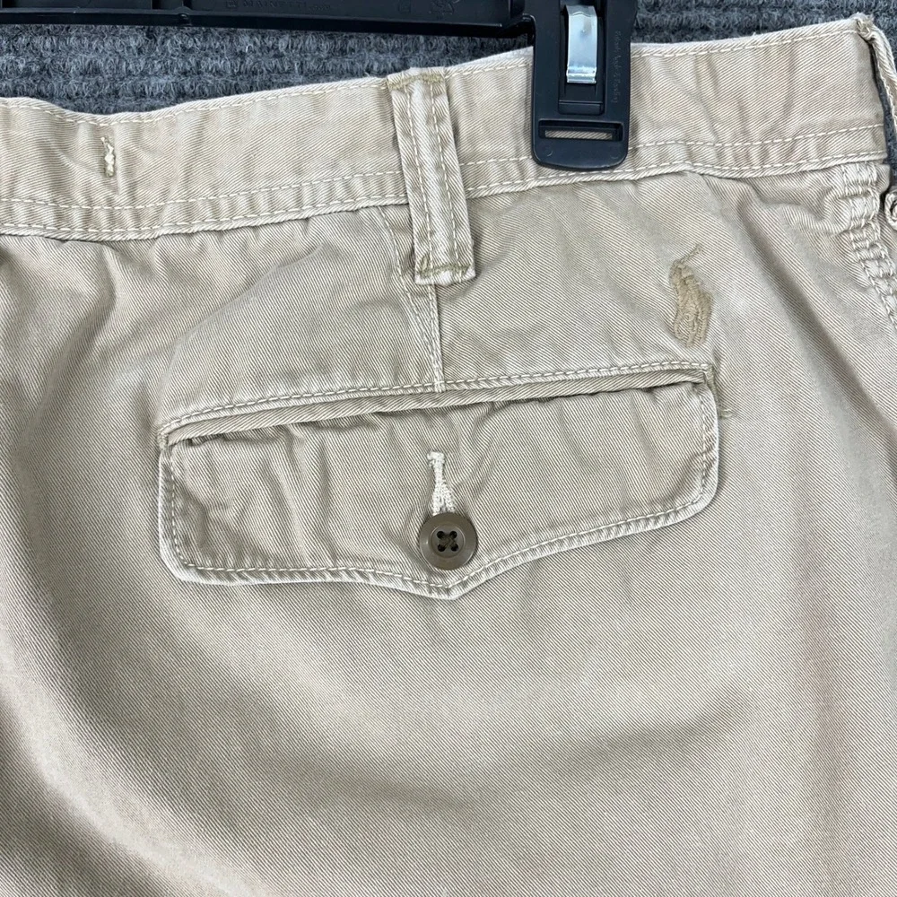 Polo‎ Ralph Lauren Relaxed Fit Khaki Chino Shorts Men 36 Casual Cotton Classic